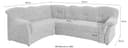 DOMO collection Ecksofa Papenburg | Rot 5