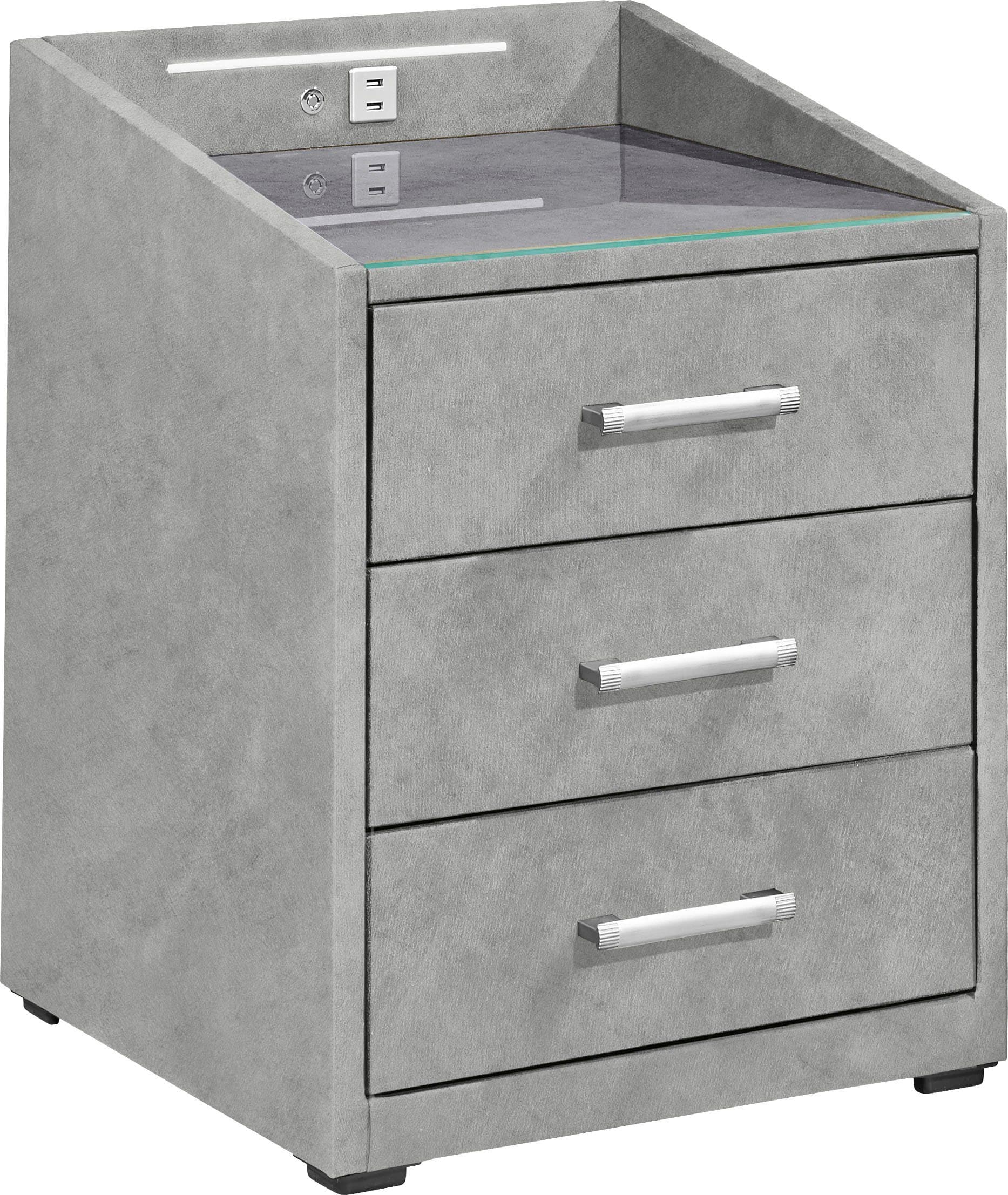 ED EXCITING DESIGN Nachtkonsole Moon | Grau