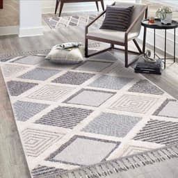 Carpet City Hochflor-Teppich Valencia 731 | Grau