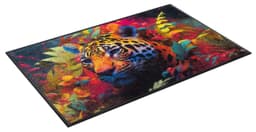wash+dry by Kleen-Tex Fußmatte Leopy McLeopard | Mehrfarbig