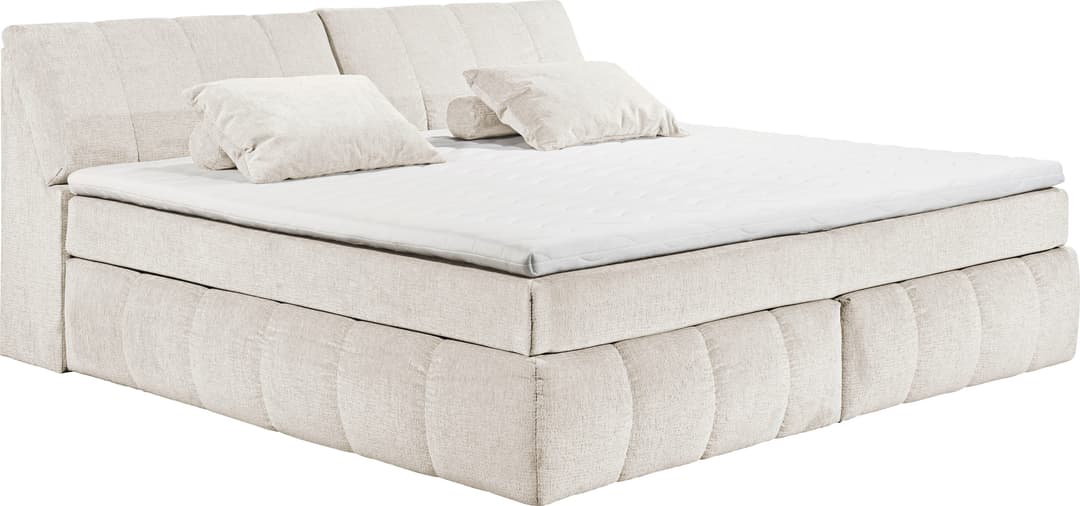 ED EXCITING DESIGN Boxspringbett Elkford | Beige