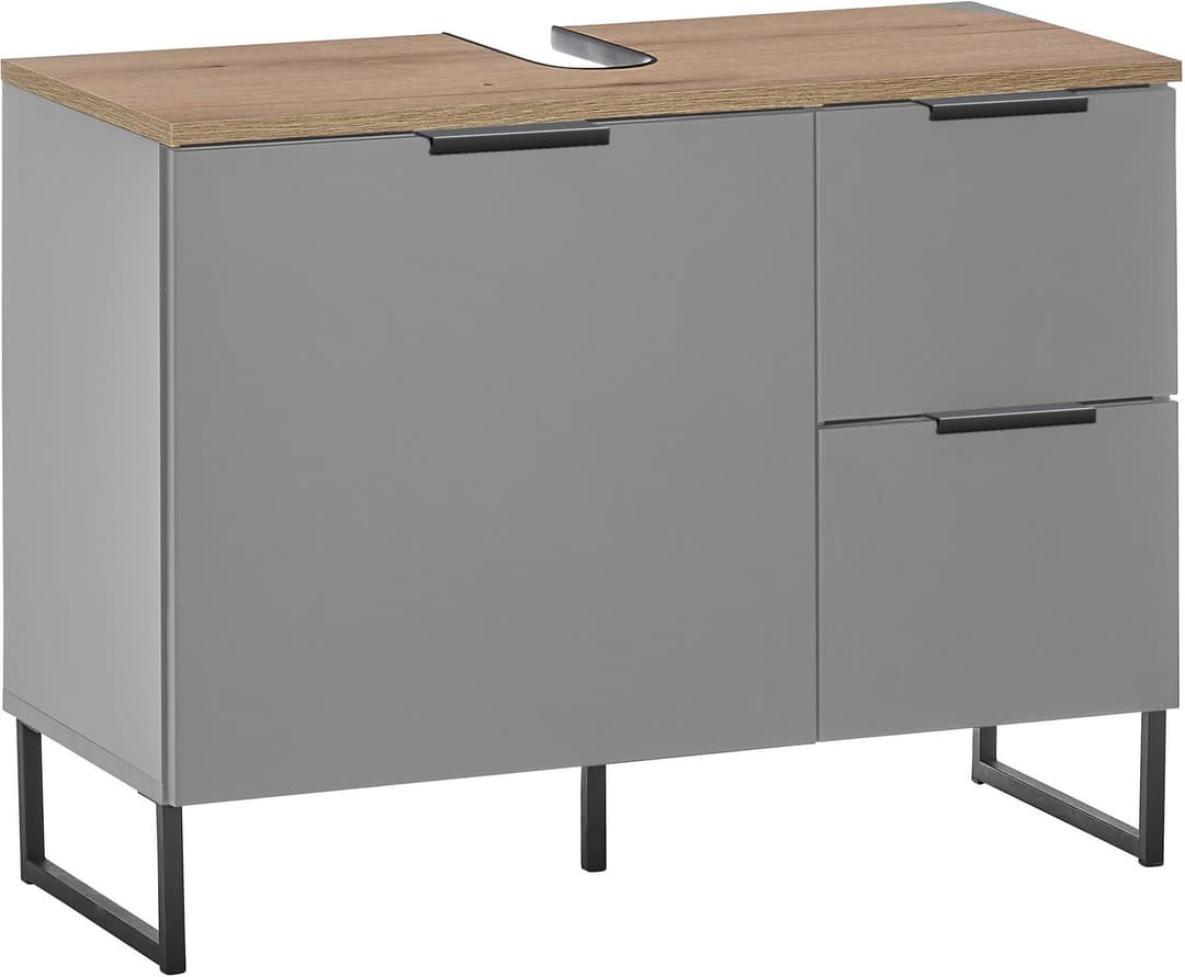 BASIC by Balculina Waschbeckenunterschrank Denver | Grau