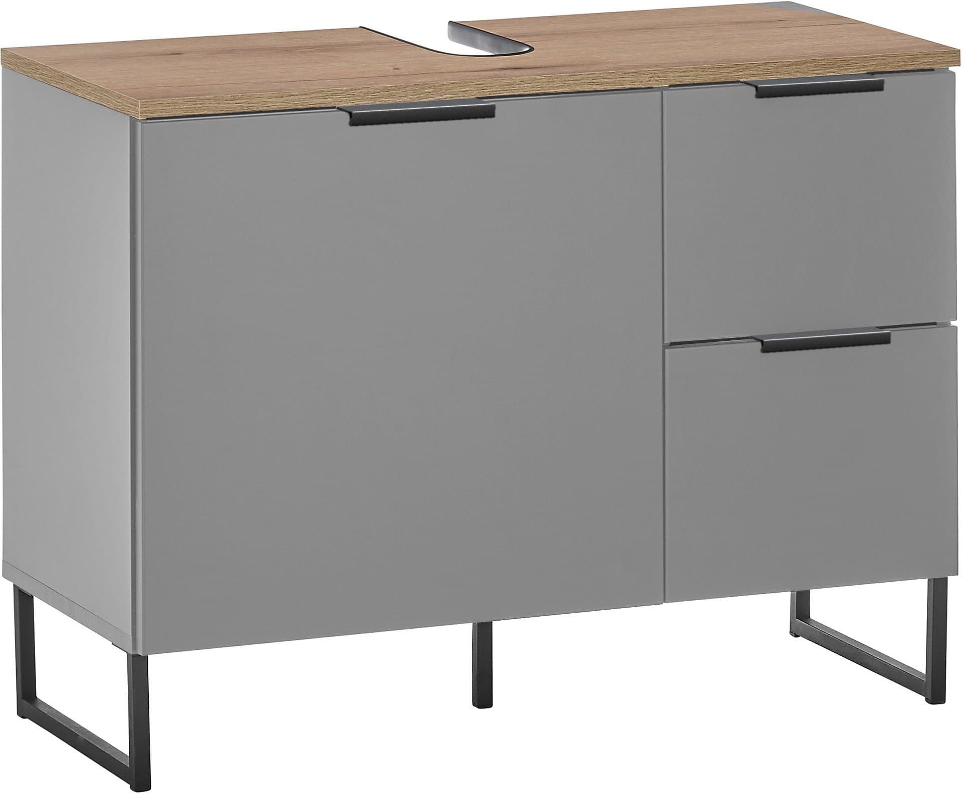 BASIC by Balculina Waschbeckenunterschrank Denver | Grau