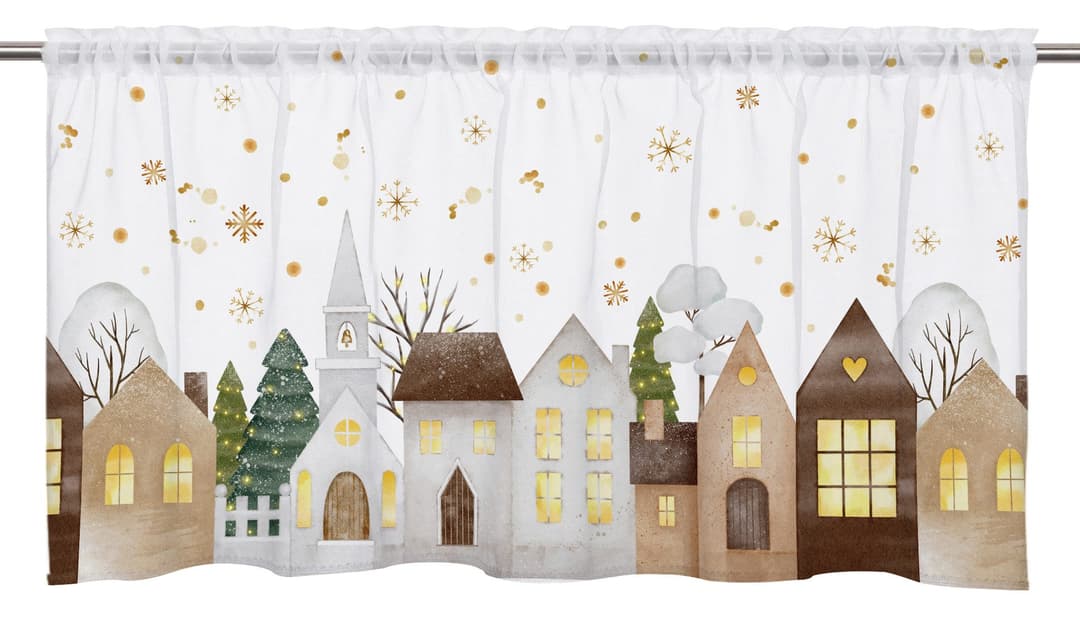 OTTO home Scheibengardine Noel | Mehrfarbig
