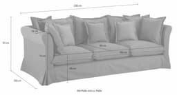 Home affaire 3-Sitzer Luise | Beige