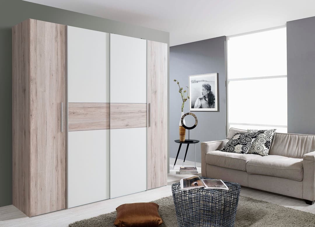 FORTE Kleiderschrank Kalixtus | Holztöne