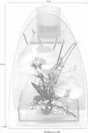 Kunstpflanze Orchidee mit Teelichthalter | Weiß 2