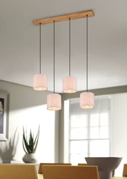 TRIO Leuchten Pendelleuchte Elmau | Holztöne