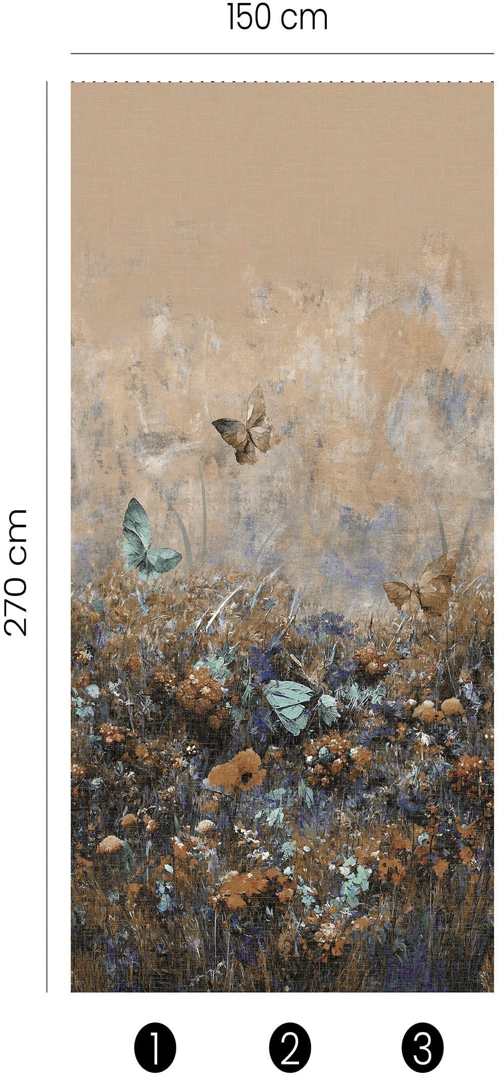 Fashion for walls Fototapete Magic Meadow | Beige