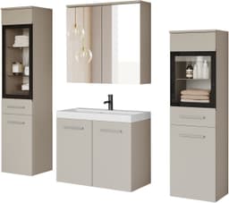 welltime Badmöbel-Set MADRIT II | Beige