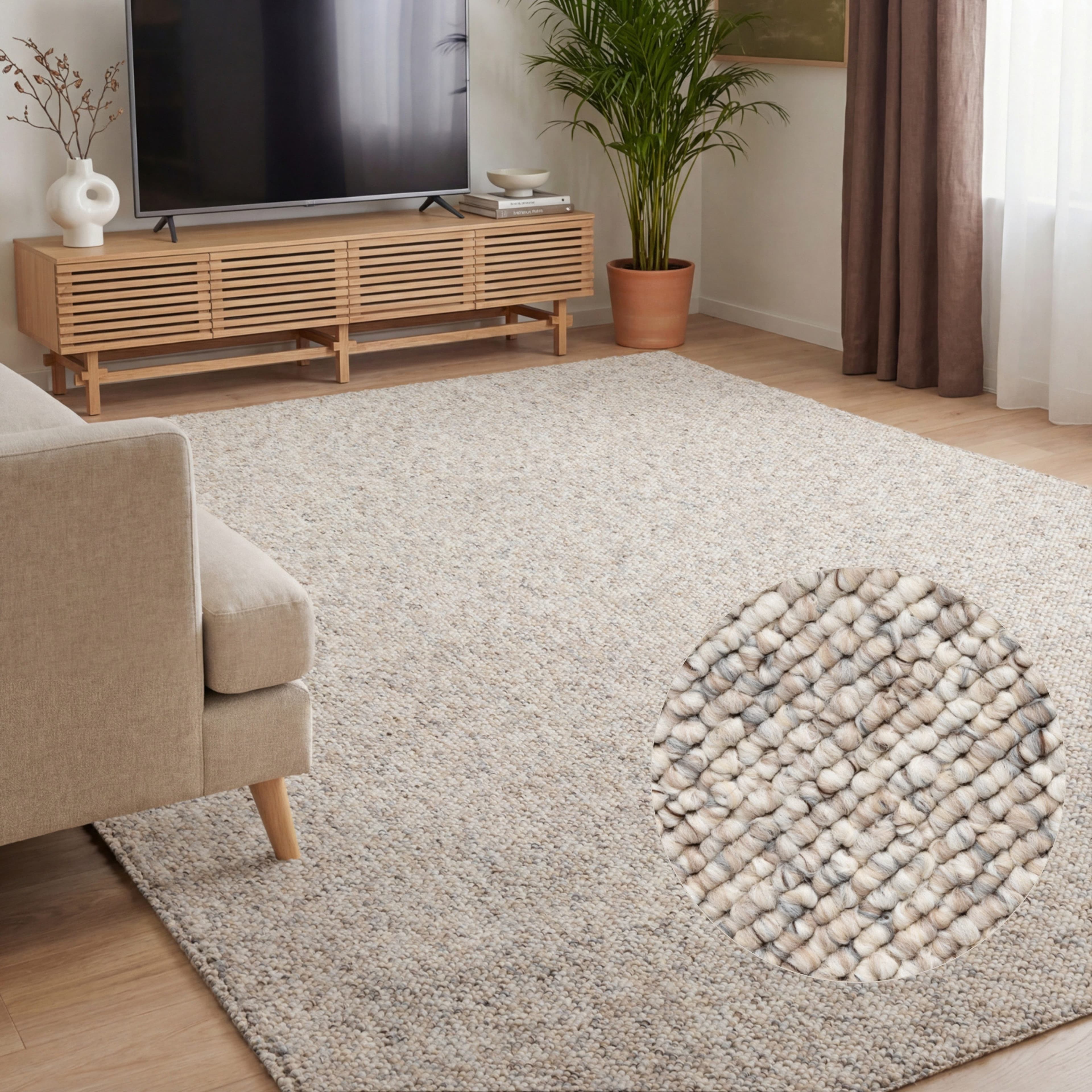 ELLE DECORATION Teppich Rocco | Beige