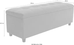 Bettbank Abgesteppt | Grau
