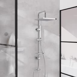 welltime Stangenbrause-Set LINA | Silber