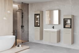 welltime Badmöbel-Set MADRIT II | Beige