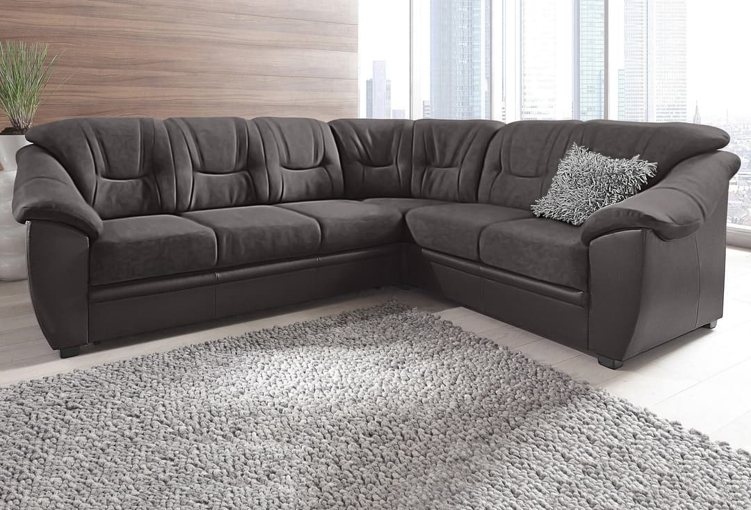 sit&more Ecksofa Savona L-Form | Braun