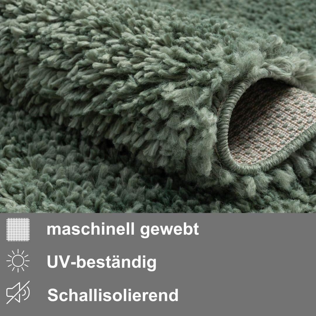 Myflair Möbel & Accessoires Hochflor-Läufer My Shaggy | Grün