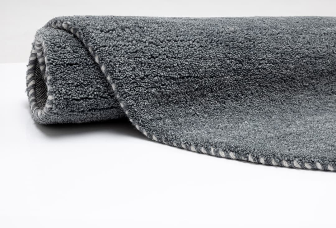 THEKO Gabbeh Uni Wollteppich | Grau
