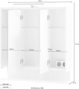 INOSIGN Spiegelschrank List | Weiß