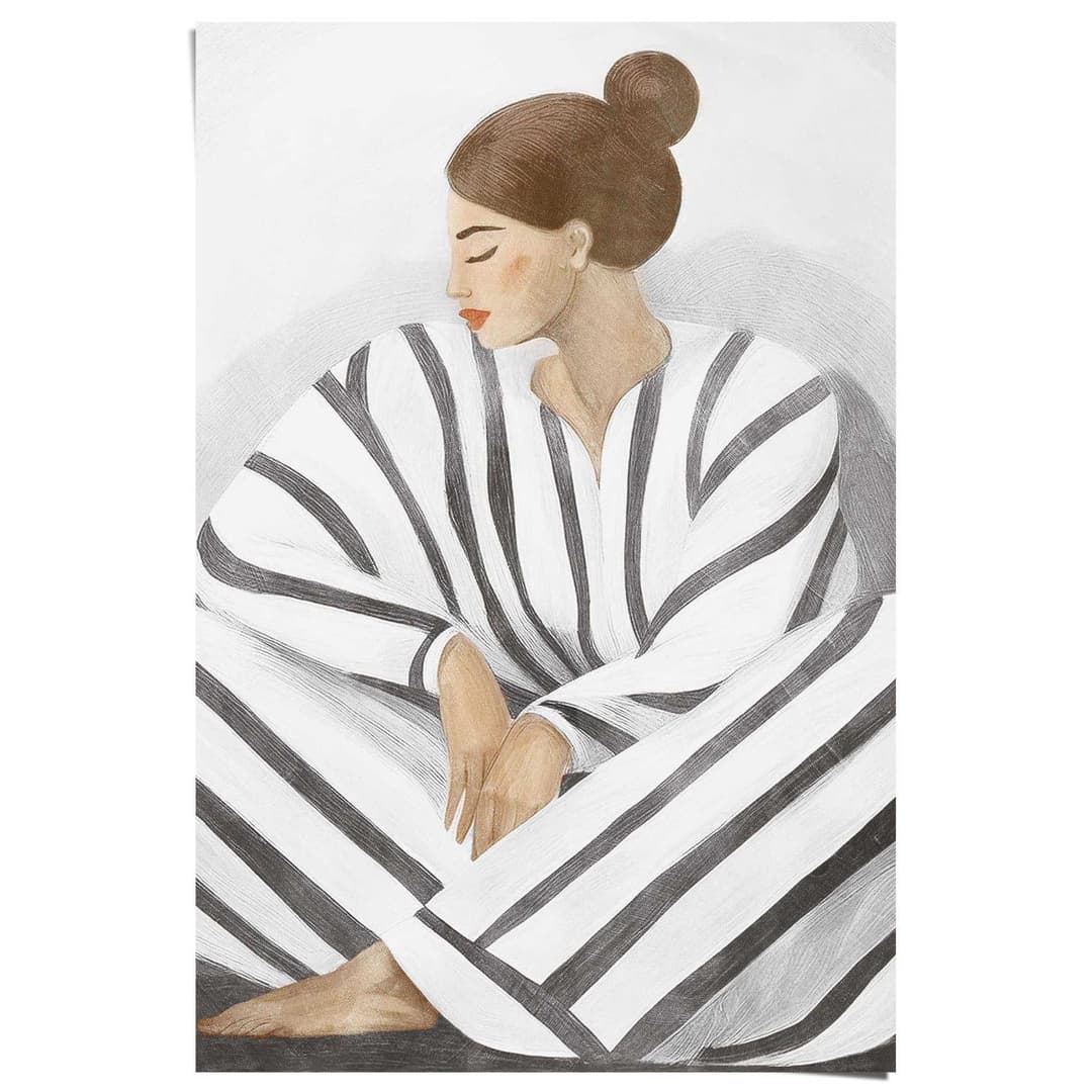 Reinders! Poster Zen-Dame | Weiß