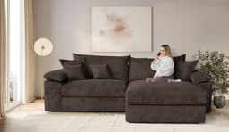 Home affaire Ecksofa Soft&Cosy XXL L-Form | Braun