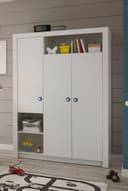 Begabino Drehtürenschrank Paula Kinderzimmerschrank Kleiderschrank 2