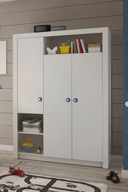 Begabino Drehtürenschrank Paula Kinderzimmerschrank Kleiderschrank