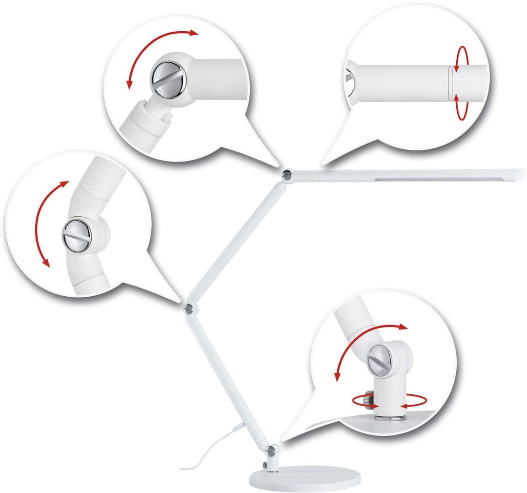 Paulmann FlexBar LED Schreibtischlampe | Weiß