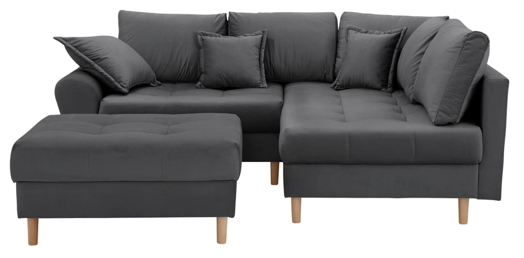 Home affaire Ecksofa Rice L-Form | Grau