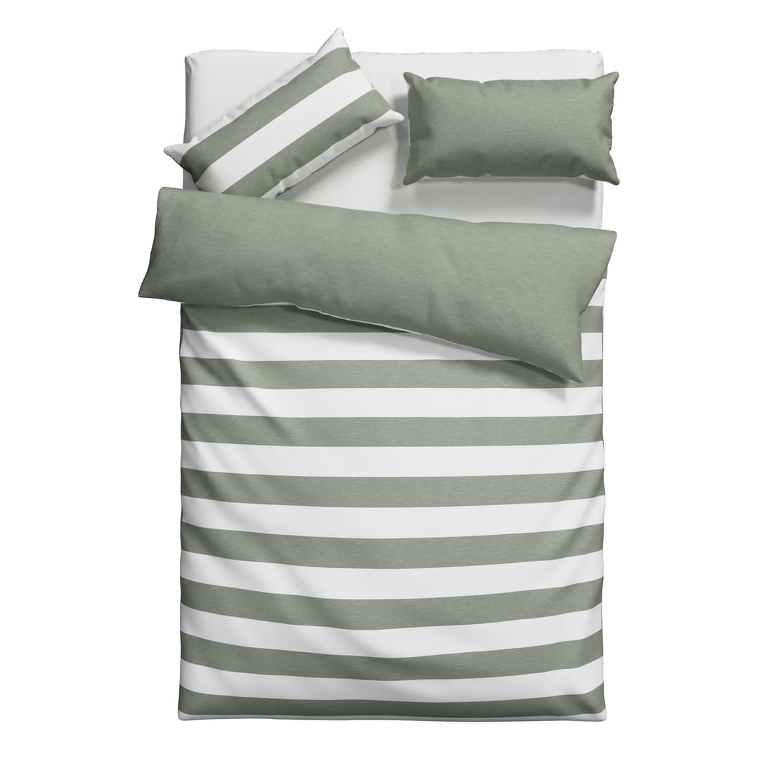 OTTO home Wendebettwäsche Big Stripe | Grün