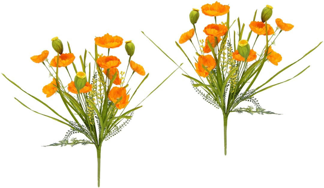 Kunstblume Mohnblumen | Orange