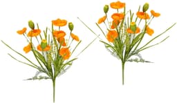 Kunstblume Mohnblumen | Orange