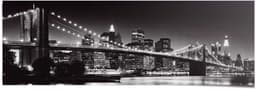 Reinders! Poster New York Brooklyn Bridge | Schwarz