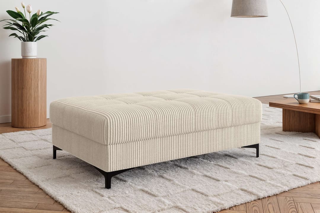 OTTO home Polsterhocker LEEVKE | Beige