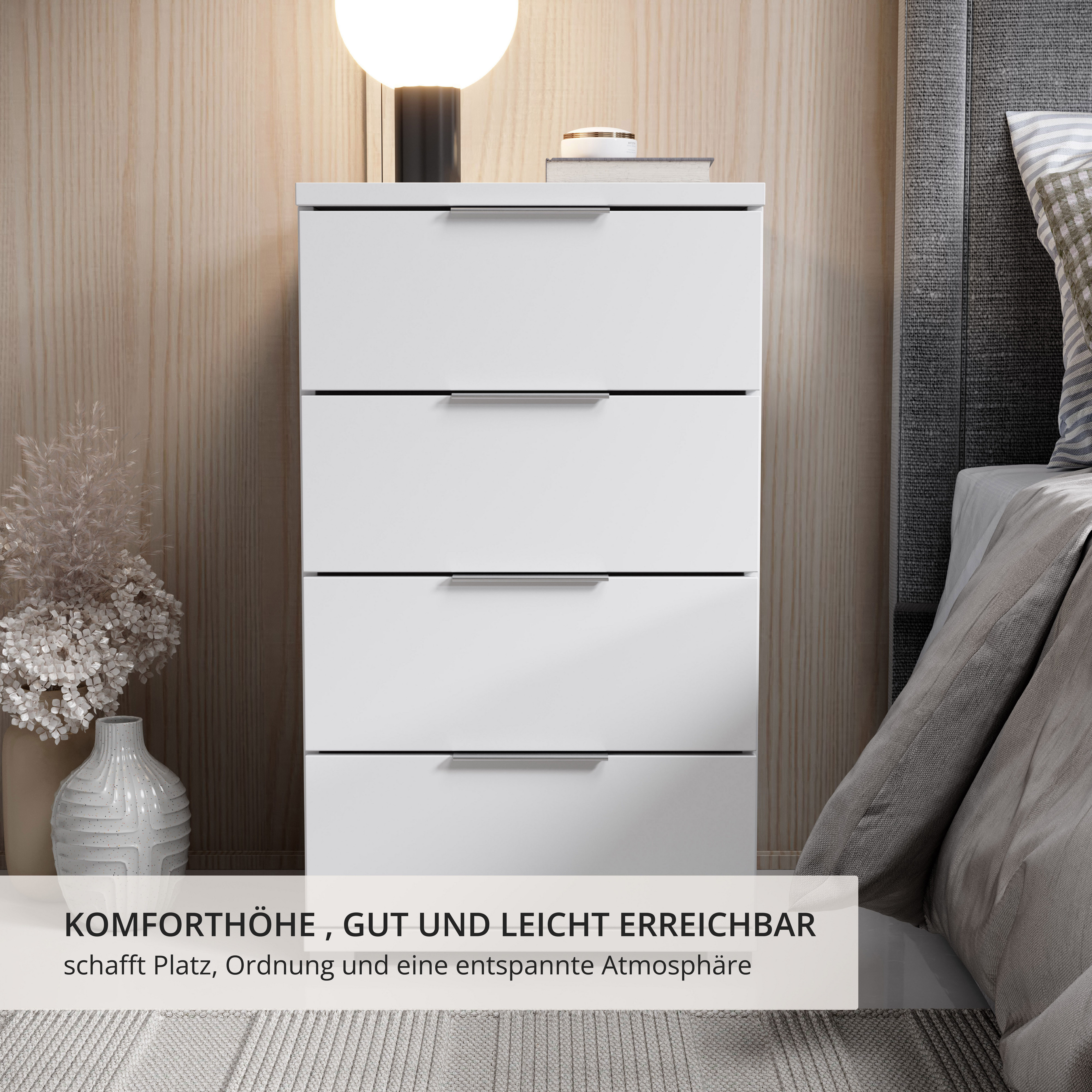 Schlafkontor Nachtkommode Smilla | Weiß