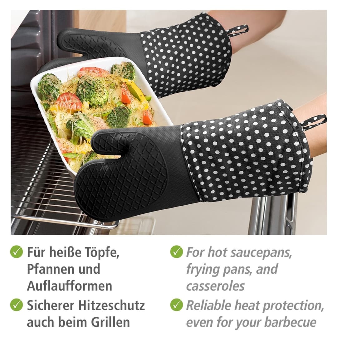 Wenko Topfhandschuhe Silikon | Schwarz
