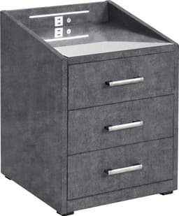 ED EXCITING DESIGN Nachtkonsole Moon | Grau