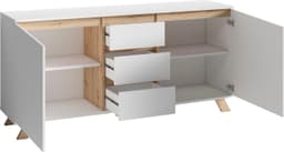 byLIVING Sideboard Valentin | Weiß