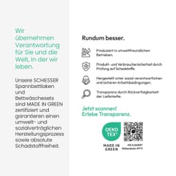 Schiesser Spannbettlaken Jessi | Blau