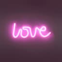 JUST LIGHT LED Wandleuchte NEON-LOVE | Pink 4