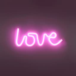 JUST LIGHT LED Wandleuchte NEON-LOVE | Pink
