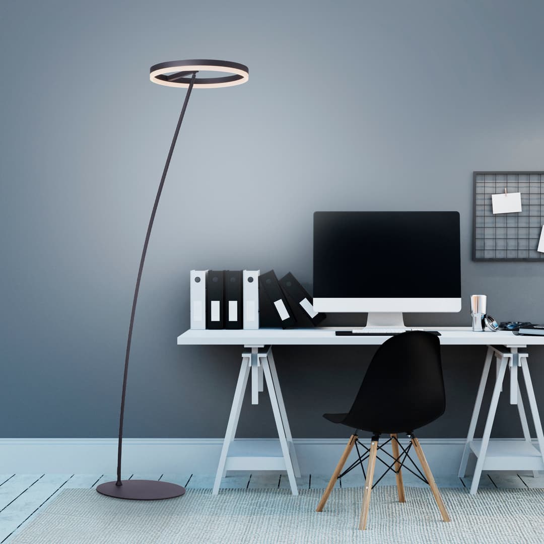 Paul Neuhaus Stehlampe TITUS | Schwarz