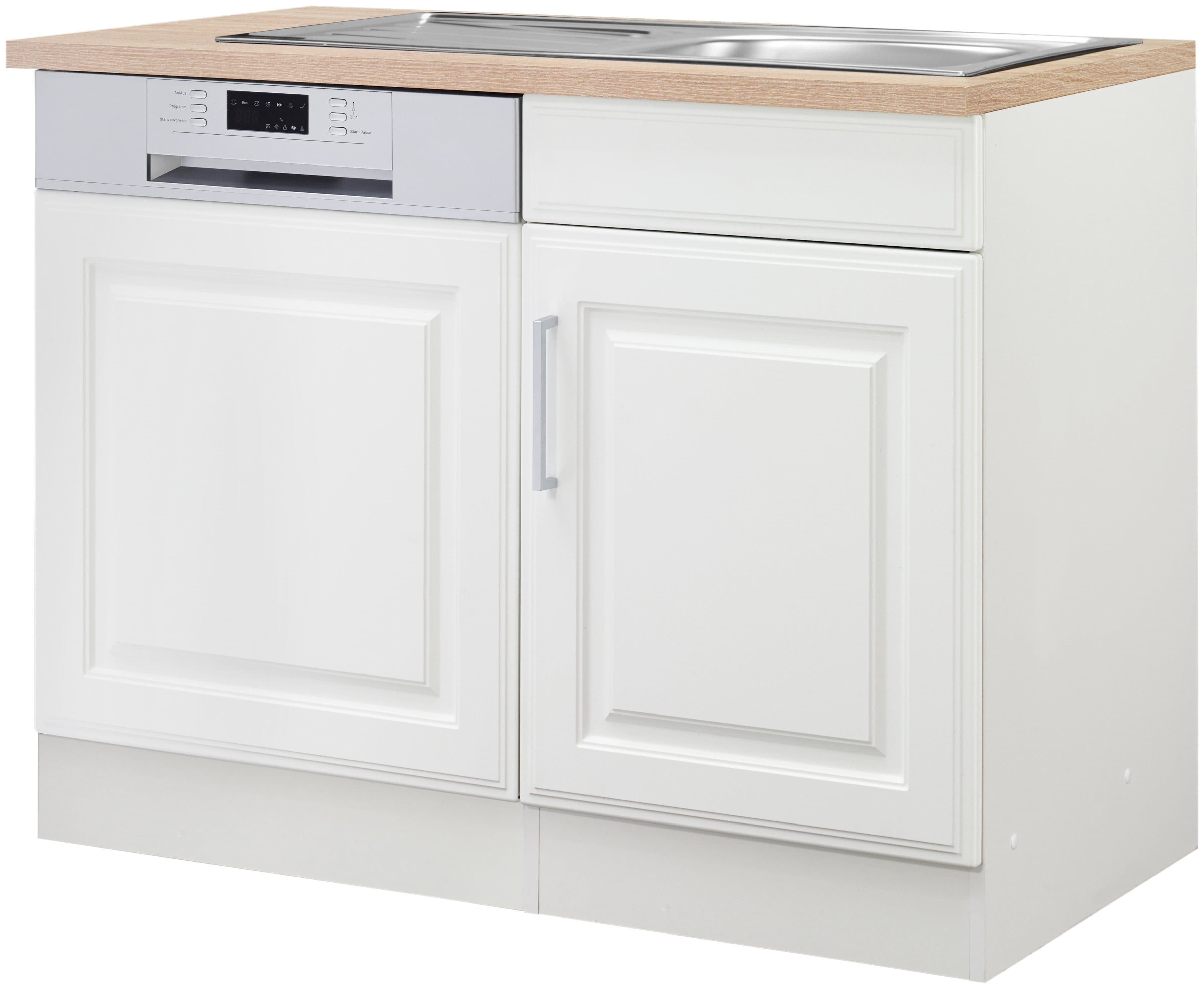 KOCHSTATION Spülenschrank KS-Stockholm | Weiß