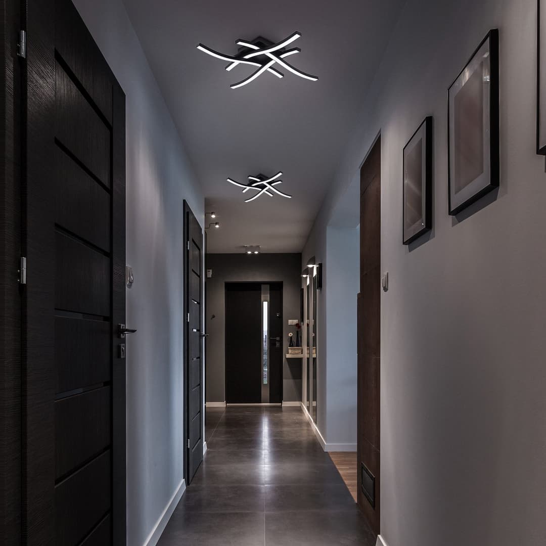 B.K.Licht LED Deckenleuchte BKL1431 | Schwarz