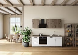 wiho Küchen Küchenzeile Elba | Weiß