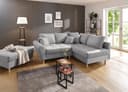 Home affaire Ecksofa Rice L-Form | Grau