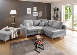Home affaire Ecksofa Rice L-Form | Grau