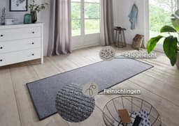 HANSE Home Läufer Bouclé | Grau