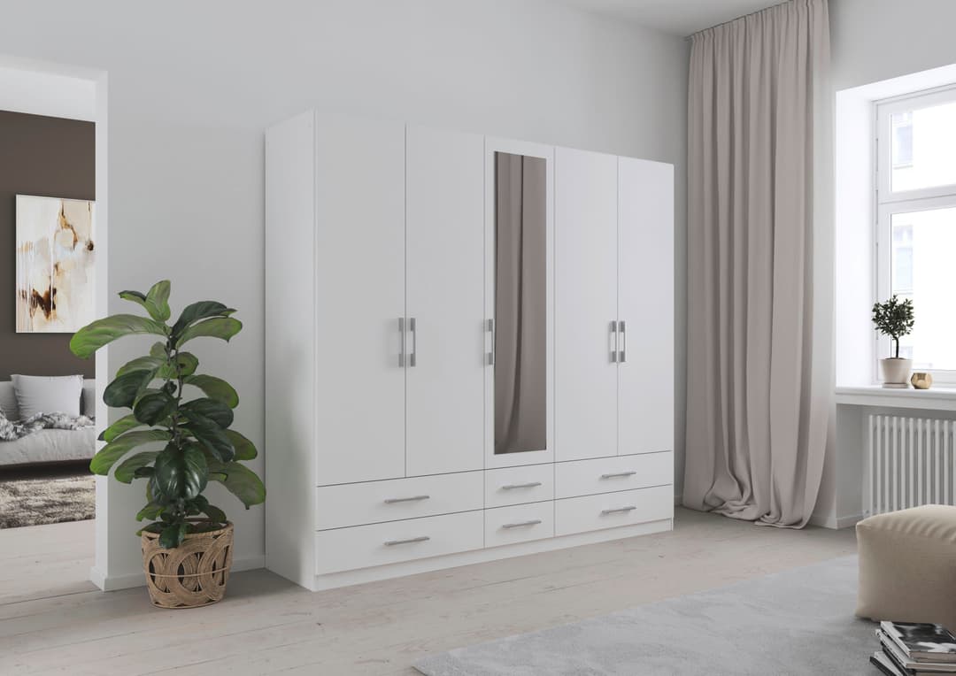 rauch Kleiderschrank HERSBRUCK | Weiß