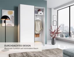 Schwebetürenschrank Heimo/Fast | Weiß