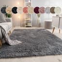 Paco Home Hochflor-Teppich Silky 591 | Grau